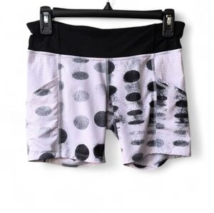 Lululemon Athletica Dart & Dash Seaside Dot Athletic Yoga Bike Shorts 8
